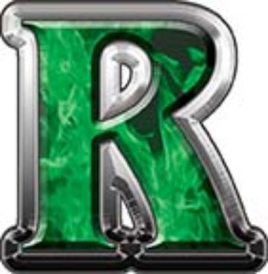  
	Reflective Letter R from www.westonink.com 
