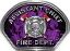  
	Assistant Chief Fire Fighter, EMS, Rescue Helmet Face Decal Reflective in Inferno Purple 

