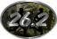 
	Oval Marathon Running Decal 26.2 in Camouflage with Runners