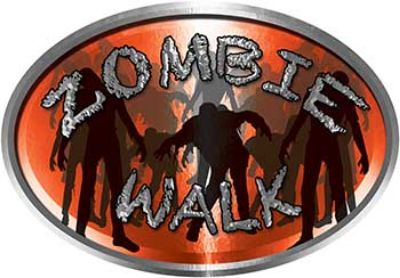 
	Oval Zombie Walk in Orange

