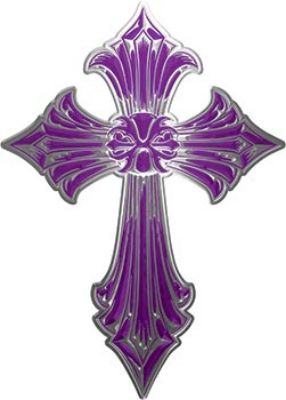 
	Old Style Cross in Purple
