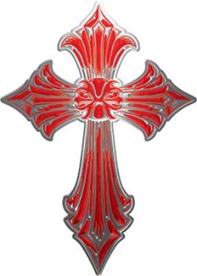 
	Old Style Cross in Red
