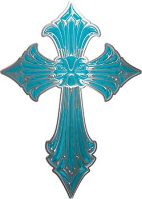
	Old Style Cross in Teal
