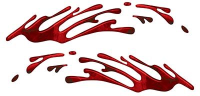 
	Wave Spash Paint Graphic Decal Set in Red Camouflage
