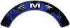 
	EMT Fire Fighter, EMS, Rescue Helmet Arc / Rockers Decal Reflective In Inferno Blue Real Flames
