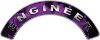 
	Engineer Fire Fighter, EMS, Rescue Helmet Arc / Rockers Decal Reflective In Inferno Purple Real Flames
