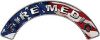 
	Fire Medic Fire Fighter, EMS, Rescue Helmet Arc / Rockers Decal Reflective With American Flag
