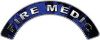 
	Fire Medic Fire Fighter, EMS, Rescue Helmet Arc / Rockers Decal Reflective In Inferno Blue Real Flames
