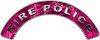 
	Fire Police Fire Fighter, EMS, Rescue Helmet Arc / Rockers Decal Reflective in Pink Camo
