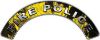 
	Fire Police Fire Fighter, EMS, Rescue Helmet Arc / Rockers Decal Reflective In Inferno Yellow Real Flames
