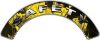 
	Safety Fire Fighter, EMS, Rescue Helmet Arc / Rockers Decal Reflective In Inferno Yellow Real Flames
