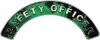 
	Safety Officer Fire Fighter, EMS, Rescue Helmet Arc / Rockers Decal Reflective In Inferno Green Real Flames
