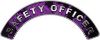 
	Safety Officer Fire Fighter, EMS, Rescue Helmet Arc / Rockers Decal Reflective In Inferno Purple Real Flames
