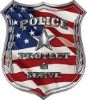 
	Protect and Serve Police Law Enforcement Decal with American Flag
