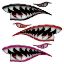 WWII Flying Tigers Shark Teeth Decals